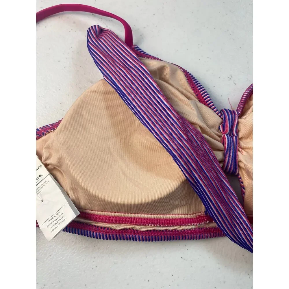 Cupshe Purple Gradient Keyhole Bikini Set Women's Size Small NWT